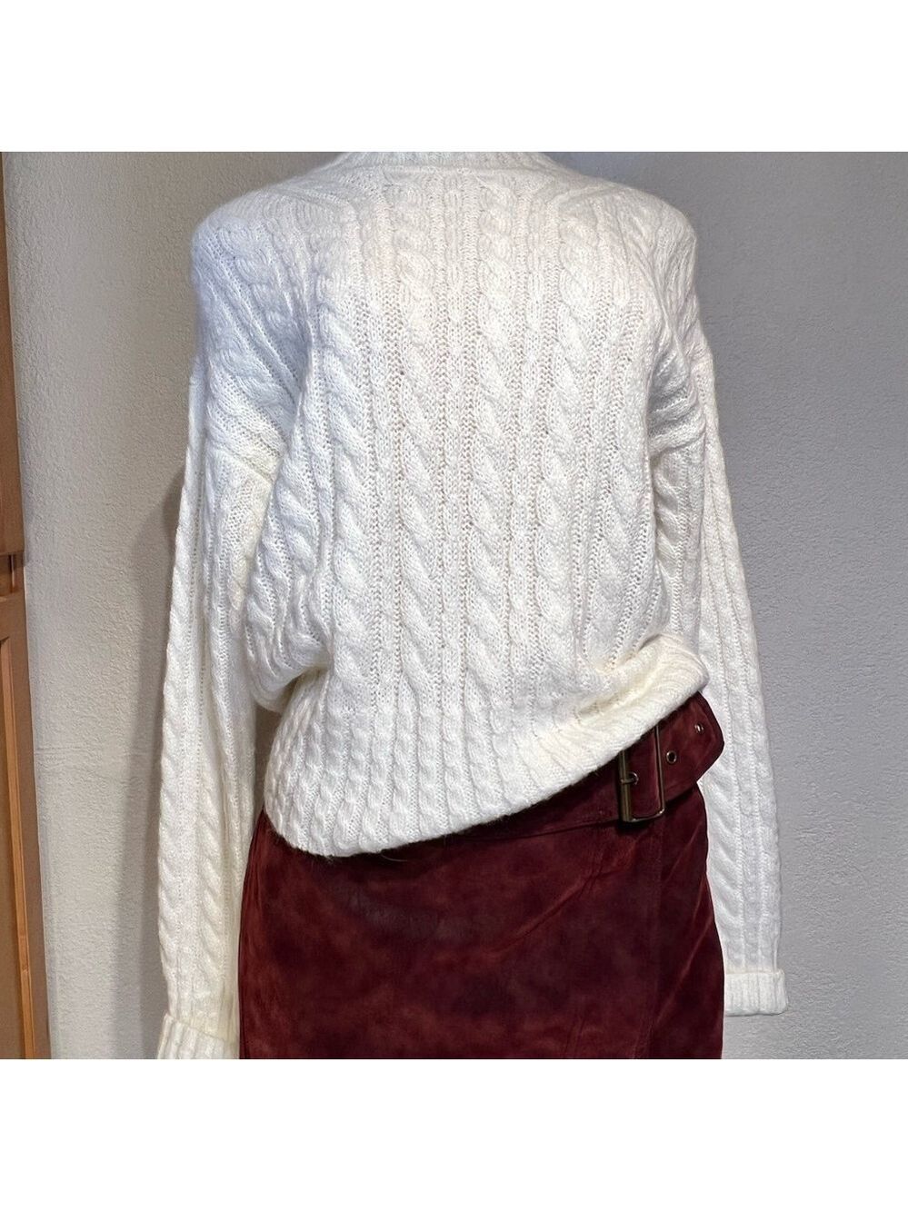 NWT $118 French Connection Jacqueline Mock Neck Long-sleeve Sweater S/M - Picture 4 of 6